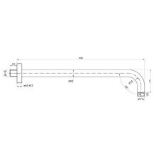 Carson 400mm Shower Arm